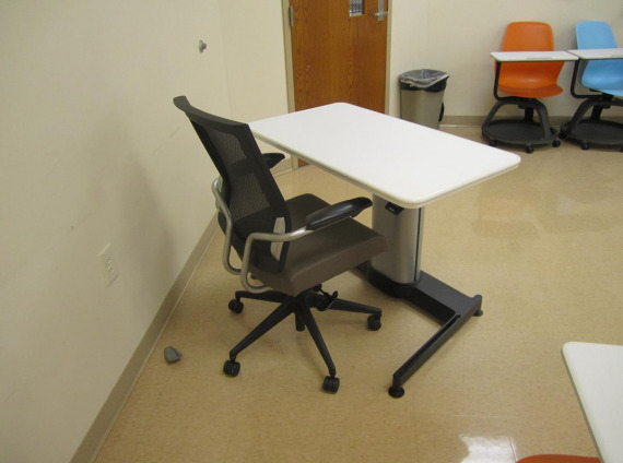 Northeast State Community College classroom with height adjustable desk