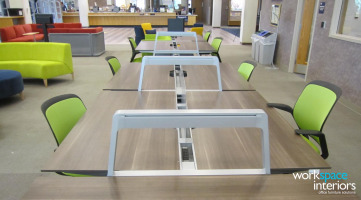 ETSU Charles C. Sherrod Library with Bivi desk solutions by Turnstone