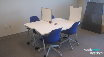 ETSU Active Learning Center with Verb Tables and Shortcut chairs by Steelcase