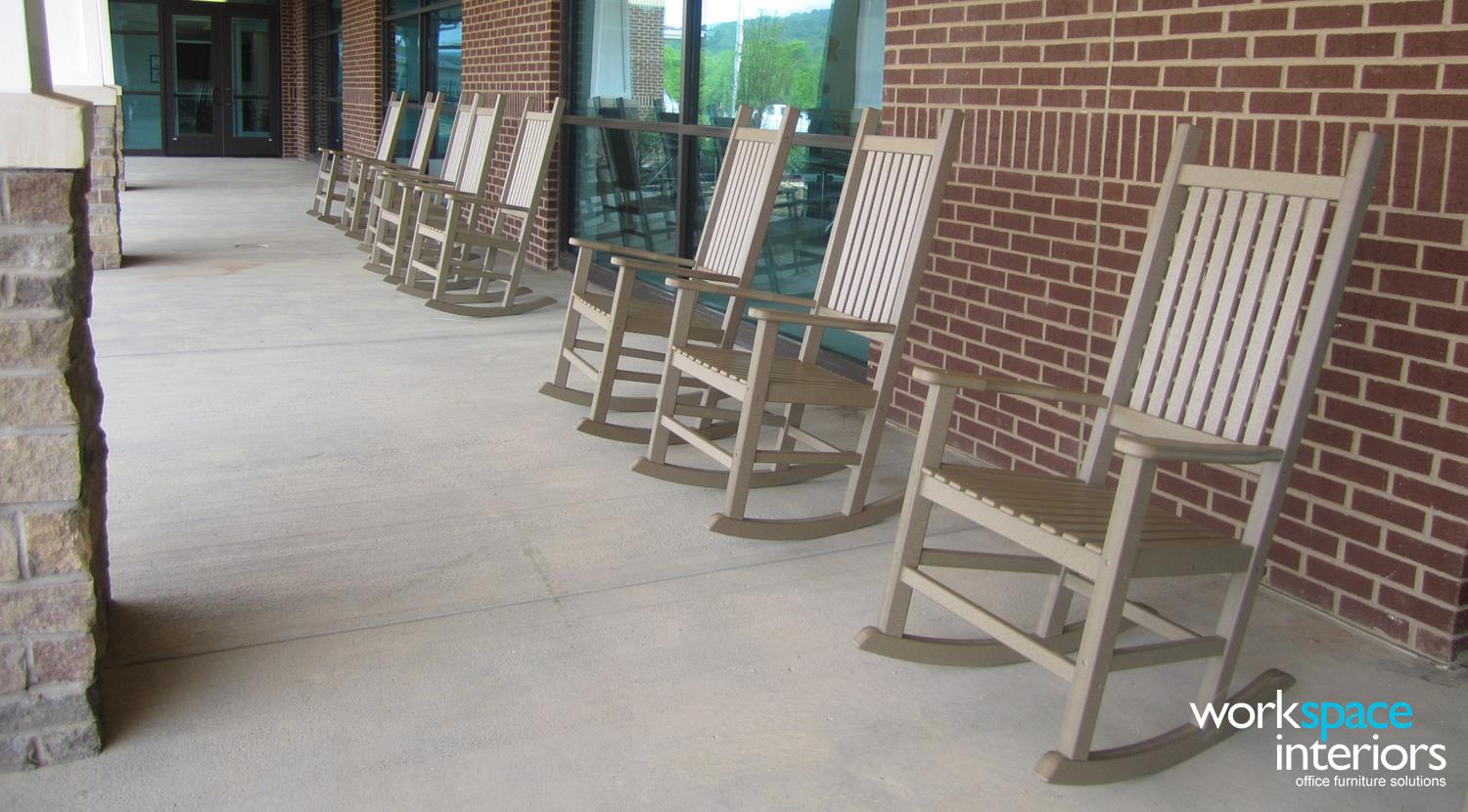 Kingsport Aquatic Center outdoor photo of rocking chairs