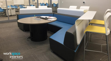 Dobyns-Bennett High School Excel breakout room with MediaScape lounge by Steelcase