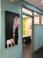 Dr. Brit E. Bowers, DDS pediatric dentistry corridor with elephant artwork