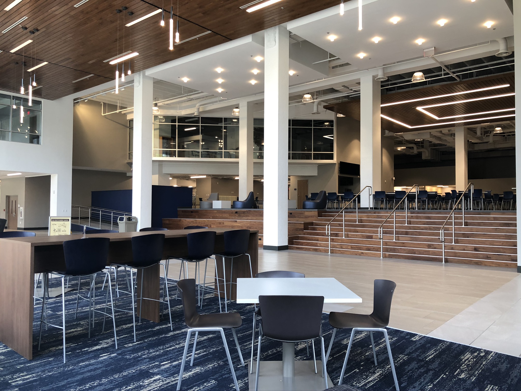 ETSU DP Culp Student Center The Cave student center west entry lounge area