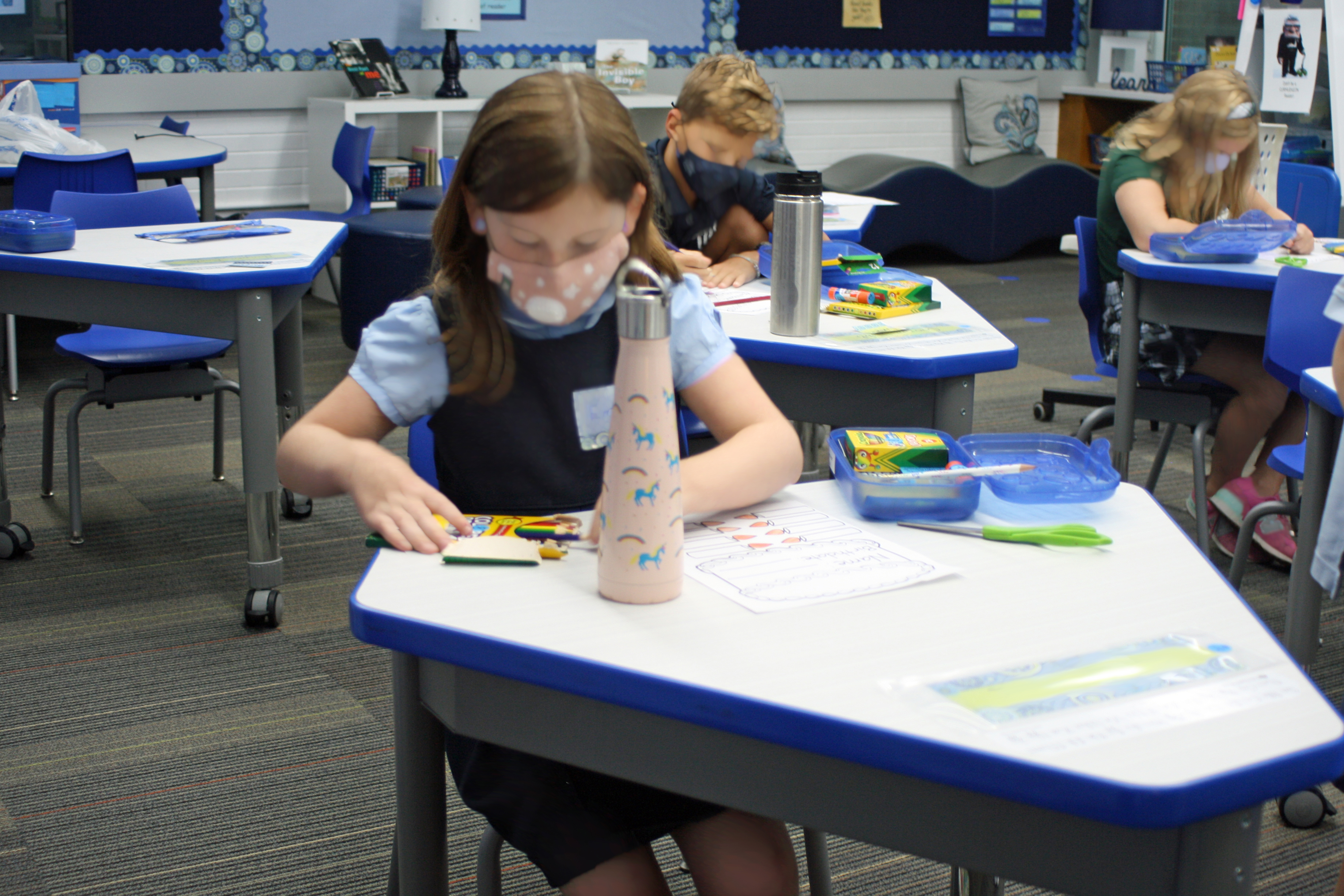 The Bright School Chattanooga Active Learning Classroom with students