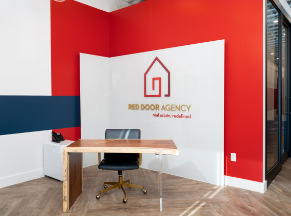 Red Door Agency Kingsport interior photo of signage